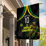 Personalized Jamaica Kingsmen Garden Flag Caribbean Cricket Royal Warrior King Mascot
