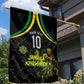 Personalized Jamaica Kingsmen Garden Flag Caribbean Cricket Royal Warrior King Mascot