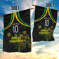 Personalized Jamaica Kingsmen Garden Flag Caribbean Cricket Royal Warrior King Mascot