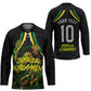 Personalized Jamaica Kingsmen Hockey Jersey Caribbean Cricket Royal Warrior King Mascot