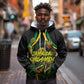 Personalized Jamaica Kingsmen Hoodie Caribbean Cricket Royal Warrior King Mascot