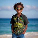 Personalized Jamaica Kingsmen Kid Hawaiian Shirt Caribbean Cricket Royal Warrior King Mascot