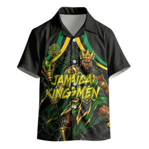 Personalized Jamaica Kingsmen Kid Hawaiian Shirt Caribbean Cricket Royal Warrior King Mascot