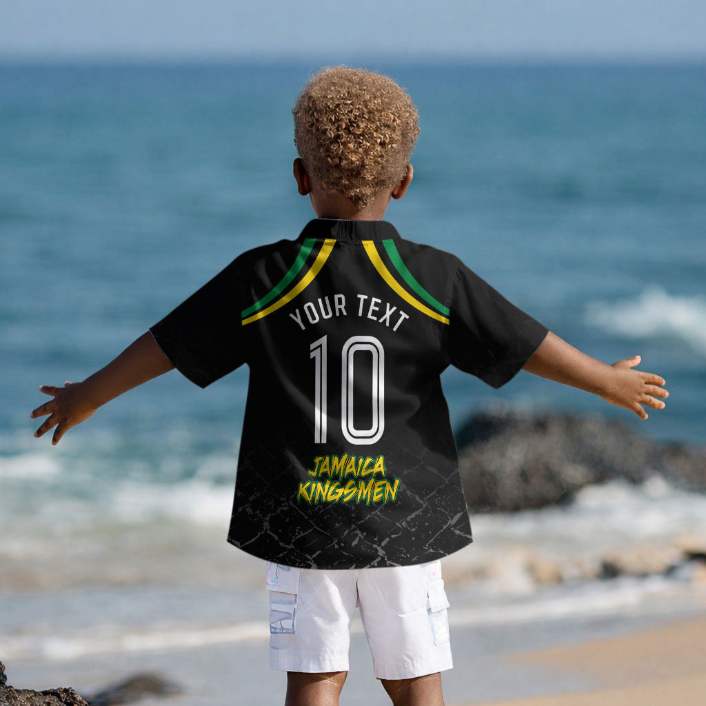 Personalized Jamaica Kingsmen Kid Hawaiian Shirt Caribbean Cricket Royal Warrior King Mascot