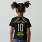 Personalized Jamaica Kingsmen Kid T shirt Caribbean Cricket Royal Warrior King Mascot