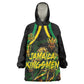 Personalized Jamaica Kingsmen Kid Wearable Blanket Hoodie Caribbean Cricket Royal Warrior King Mascot