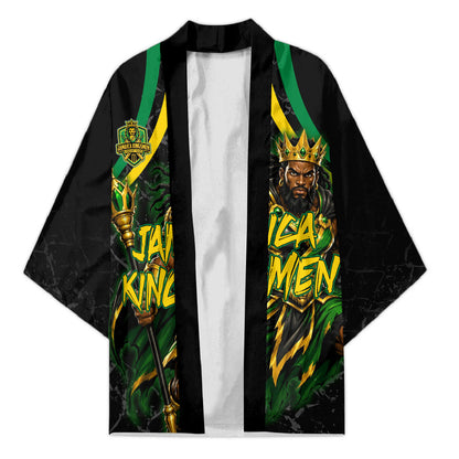Personalized Jamaica Kingsmen Kimono Caribbean Cricket Royal Warrior King Mascot