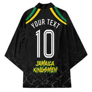 Personalized Jamaica Kingsmen Kimono Caribbean Cricket Royal Warrior King Mascot