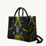 Personalized Jamaica Kingsmen Leather Bag Caribbean Cricket Royal Warrior King Mascot