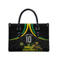 Personalized Jamaica Kingsmen Leather Bag Caribbean Cricket Royal Warrior King Mascot