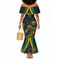 Personalized Jamaica Kingsmen Mermaid Dress Caribbean Cricket Royal Warrior King Mascot