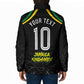 Personalized Jamaica Kingsmen Padded Jacket Caribbean Cricket Royal Warrior King Mascot