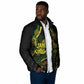 Personalized Jamaica Kingsmen Padded Jacket Caribbean Cricket Royal Warrior King Mascot