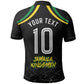 Personalized Jamaica Kingsmen Polo Shirt Caribbean Cricket Royal Warrior King Mascot