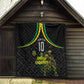 Personalized Jamaica Kingsmen Quilt Caribbean Cricket Royal Warrior King Mascot