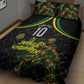 Personalized Jamaica Kingsmen Quilt Bed Set Caribbean Cricket Royal Warrior King Mascot