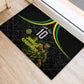 Personalized Jamaica Kingsmen Rubber Doormat Caribbean Cricket Royal Warrior King Mascot