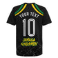 Personalized Jamaica Kingsmen Rugby Jersey Caribbean Cricket Royal Warrior King Mascot