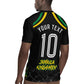 Personalized Jamaica Kingsmen Rugby Jersey Caribbean Cricket Royal Warrior King Mascot