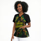 Personalized Jamaica Kingsmen Scrub Top Caribbean Cricket Royal Warrior King Mascot