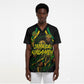 Personalized Jamaica Kingsmen Scrub Top Caribbean Cricket Royal Warrior King Mascot