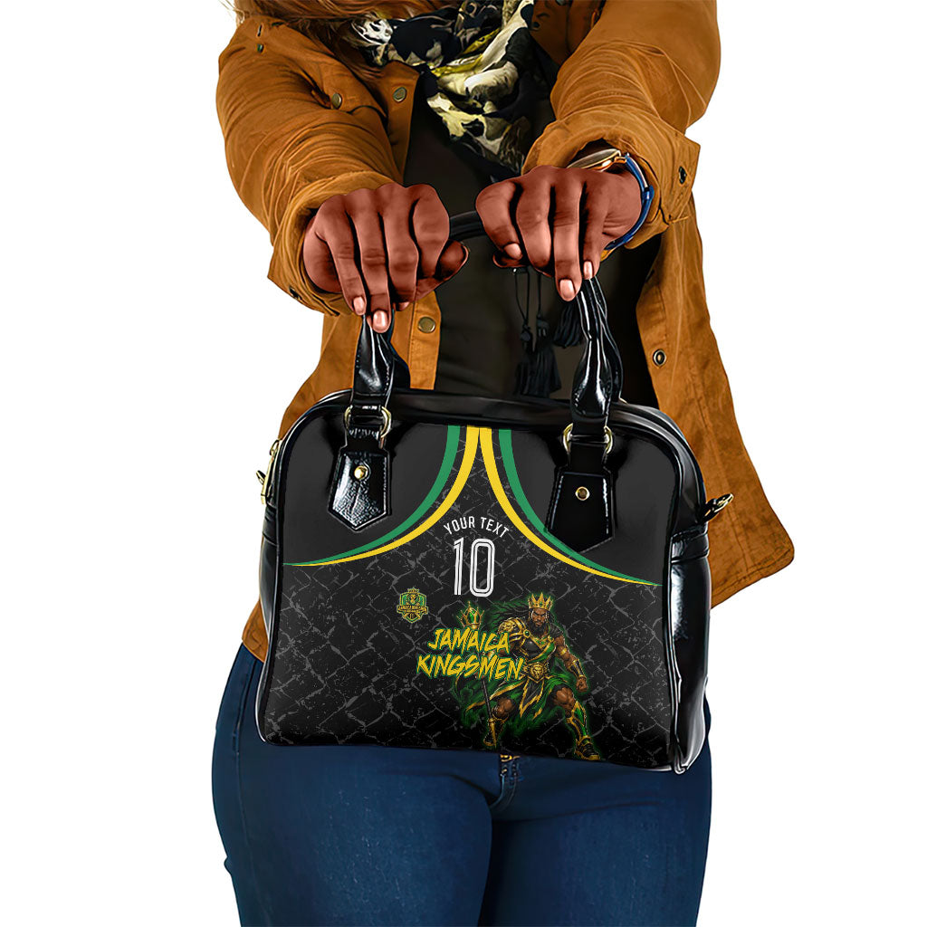 Personalized Jamaica Kingsmen Shoulder Handbag Caribbean Cricket Royal Warrior King Mascot