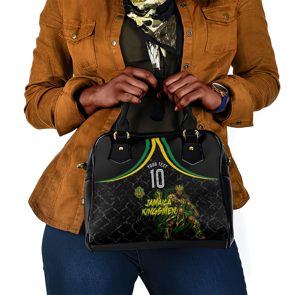 Personalized Jamaica Kingsmen Shoulder Handbag Caribbean Cricket Royal Warrior King Mascot