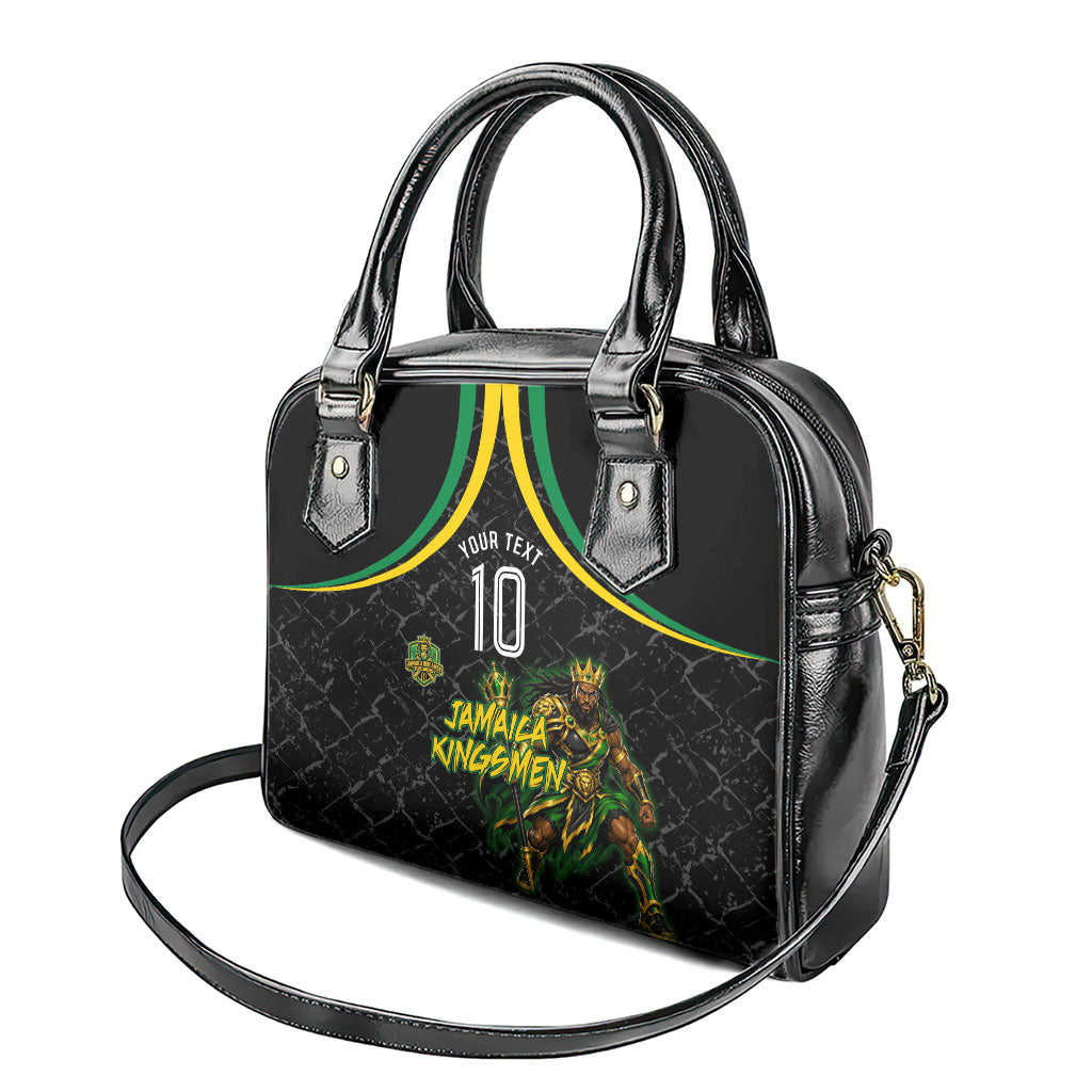 Personalized Jamaica Kingsmen Shoulder Handbag Caribbean Cricket Royal Warrior King Mascot