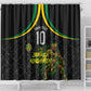 Personalized Jamaica Kingsmen Shower Curtain Caribbean Cricket Royal Warrior King Mascot