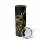Personalized Jamaica Kingsmen Skinny Tumbler Caribbean Cricket Royal Warrior King Mascot