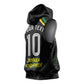 Personalized Jamaica Kingsmen Sleeveless Hoodie Caribbean Cricket Royal Warrior King Mascot