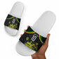 Personalized Jamaica Kingsmen Slide Sandals Caribbean Cricket Royal Warrior King Mascot