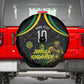 Personalized Jamaica Kingsmen Spare Tire Cover Caribbean Cricket Royal Warrior King Mascot