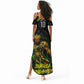 Personalized Jamaica Kingsmen Summer Maxi Dress Caribbean Cricket Royal Warrior King Mascot