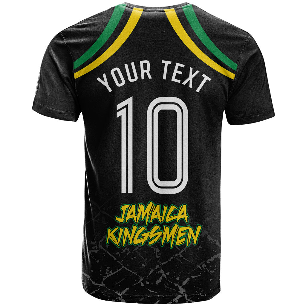 Personalized Jamaica Kingsmen T shirt Caribbean Cricket Royal Warrior King Mascot