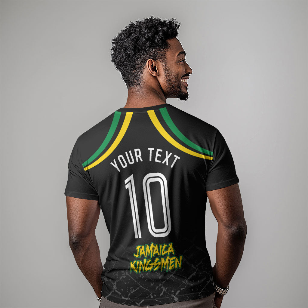 Personalized Jamaica Kingsmen T shirt Caribbean Cricket Royal Warrior King Mascot