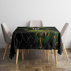 Personalized Jamaica Kingsmen Tablecloth Caribbean Cricket Royal Warrior King Mascot