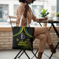 Personalized Jamaica Kingsmen Tote Bag Caribbean Cricket Royal Warrior King Mascot