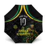 Personalized Jamaica Kingsmen Umbrella Caribbean Cricket Royal Warrior King Mascot