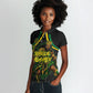 Personalized Jamaica Kingsmen Women Polo Shirt Caribbean Cricket Royal Warrior King Mascot