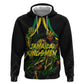 Personalized Jamaica Kingsmen Zip Hoodie Caribbean Cricket Royal Warrior King Mascot