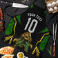 Personalized Jamaica Cricket Lion Mascot Apron Kingsmen Royal King Batsman Sport