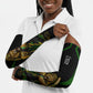 Personalized Jamaica Cricket Lion Mascot Arm Sleeves Kingsmen Royal King Batsman Sport