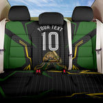 Personalized Jamaica Cricket Lion Mascot Back Car Seat Cover Kingsmen Royal King Batsman Sport