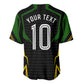 Personalized Jamaica Cricket Lion Mascot Baseball Jersey Kingsmen Royal King Batsman Sport