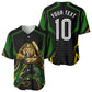 Personalized Jamaica Cricket Lion Mascot Baseball Jersey Kingsmen Royal King Batsman Sport