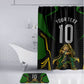 Personalized Jamaica Cricket Lion Mascot Bathroom Set Kingsmen Royal King Batsman Sport