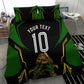 Personalized Jamaica Cricket Lion Mascot Bedding Set Kingsmen Royal King Batsman Sport