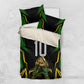 Personalized Jamaica Cricket Lion Mascot Bedding Set Kingsmen Royal King Batsman Sport