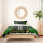 Personalized Jamaica Cricket Lion Mascot Bedding Set Kingsmen Royal King Batsman Sport
